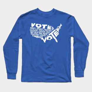 Vote And Then Resist Persist Volunteer Rally Campaign Blue Wave Gift Long Sleeve T-Shirt